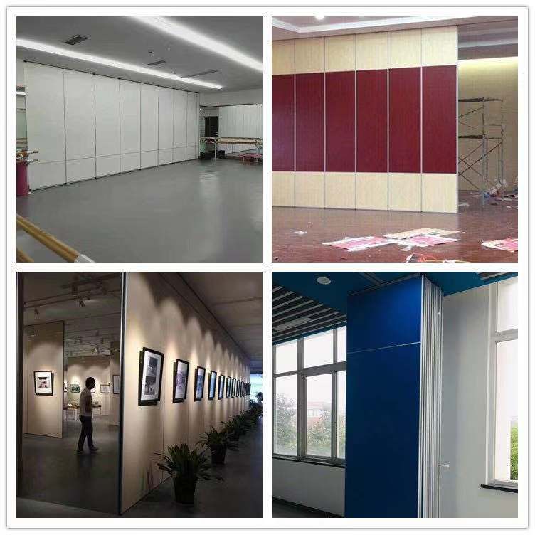 山東酒店活動(dòng)隔斷，吊軌道隔斷工程